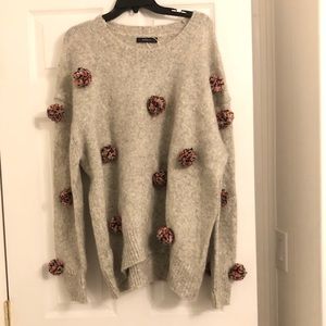 ZARA pom pom sweater